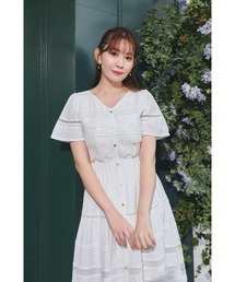 ワンピース Herlipto French Sleeve Polo Mini Dress Her lip to（ハーリップトゥー）の「French Sleeve Polo Mini Dress