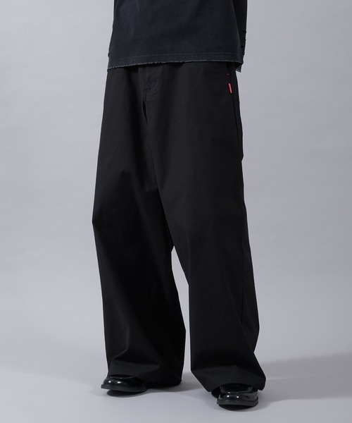 Perushu(ペルーシュ)の「WIDE STRAIGHT STUDS WORK PANTS/ワイドストレートスタッズワークパンツ(その他パンツ・メンズ・ブラック/ネイビー/ブラウン・MEDIUM/LARGE/SMALL)」の4枚目の写真