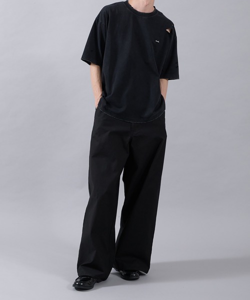Perushu(ペルーシュ)の「WIDE STRAIGHT STUDS WORK PANTS/ワイドストレートスタッズワークパンツ(その他パンツ・メンズ・ブラック/ネイビー/ブラウン・MEDIUM/LARGE/SMALL)」の9枚目の写真