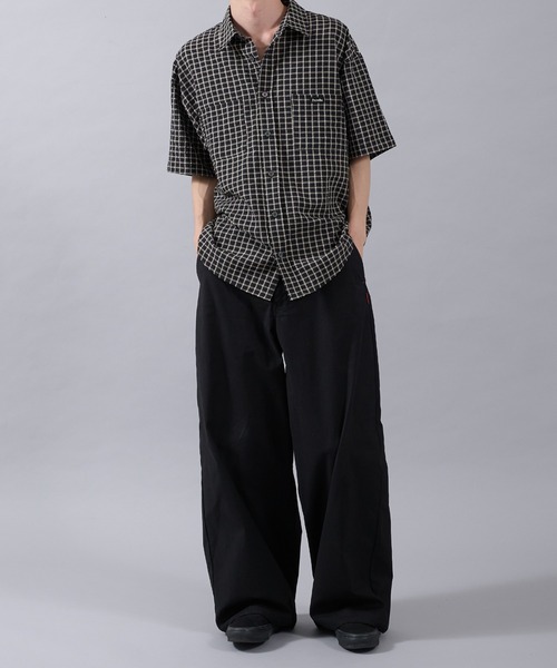 Perushu(ペルーシュ)の「WIDE STRAIGHT STUDS WORK PANTS/ワイドストレートスタッズワークパンツ(その他パンツ・メンズ・ブラック/ネイビー/ブラウン・MEDIUM/LARGE/SMALL)」の14枚目の写真
