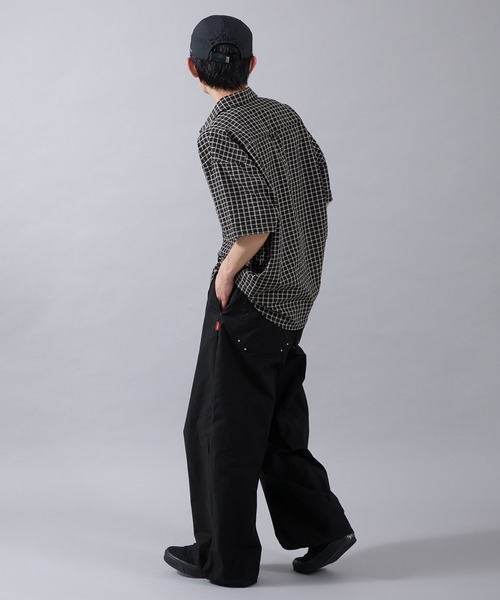 Perushu(ペルーシュ)の「WIDE STRAIGHT STUDS WORK PANTS/ワイドストレートスタッズワークパンツ(その他パンツ・メンズ・ブラック/ネイビー/ブラウン・MEDIUM/LARGE/SMALL)」の18枚目の写真