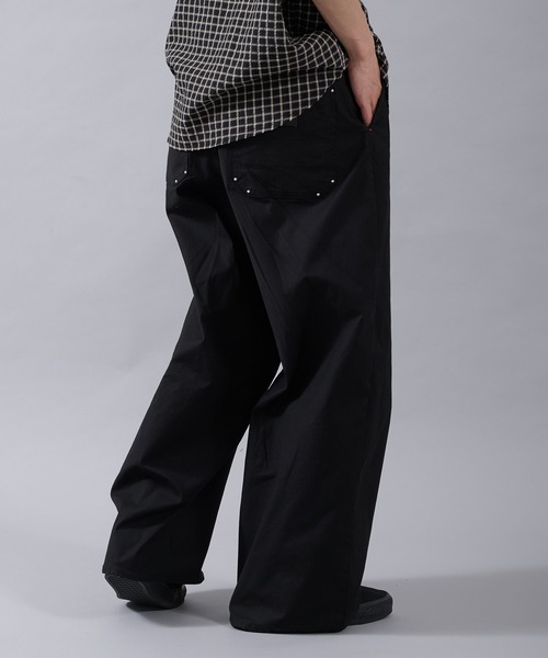 Perushu(ペルーシュ)の「WIDE STRAIGHT STUDS WORK PANTS/ワイドストレートスタッズワークパンツ(その他パンツ・メンズ・ブラック/ネイビー/ブラウン・MEDIUM/LARGE/SMALL)」の13枚目の写真