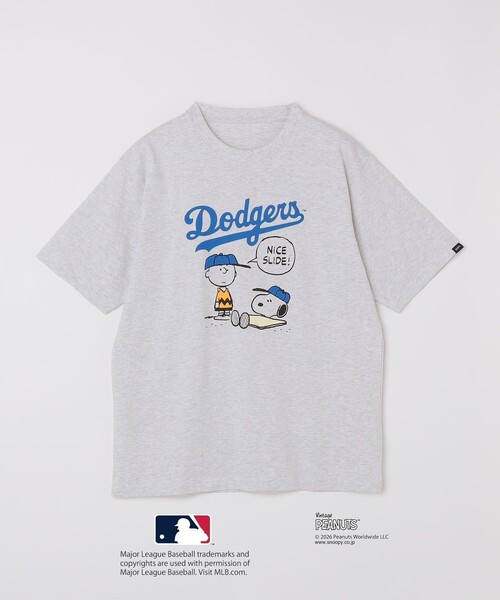 SHIPS: PEANUTS×MLB プリント Tシャツ 26SS（Tシャツ/カットソー