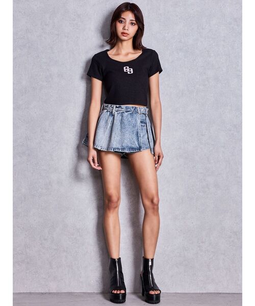 GYDA(ジェイダ)の「フロントZIP GGスライダータンクソールショートブーツ(ブーツ・レディース・ブラック・LARGE/MEDIUM/SMALL)」の5枚目の写真
