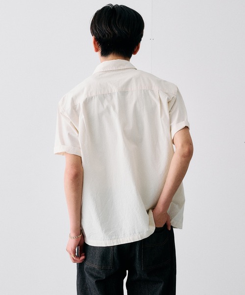 Adoon plain(アドーンプレーン)の「RING SNAP BUTTON BASIC SHIRT / リングスナップボタンベーシックシャツ(シャツ/ブラウス・メンズ・ライトブルー/アイボリー・LARGE/MEDIUM)」の22枚目の写真