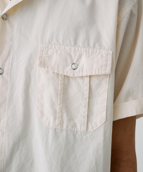 Adoon plain(アドーンプレーン)の「RING SNAP BUTTON BASIC SHIRT / リングスナップボタンベーシックシャツ(シャツ/ブラウス・メンズ・ライトブルー/アイボリー・LARGE/MEDIUM)」の16枚目の写真