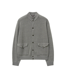 IOLO（イオロ）の「リネンA1ニットジャケット_アッシュフォグ（ニット/セーター）」