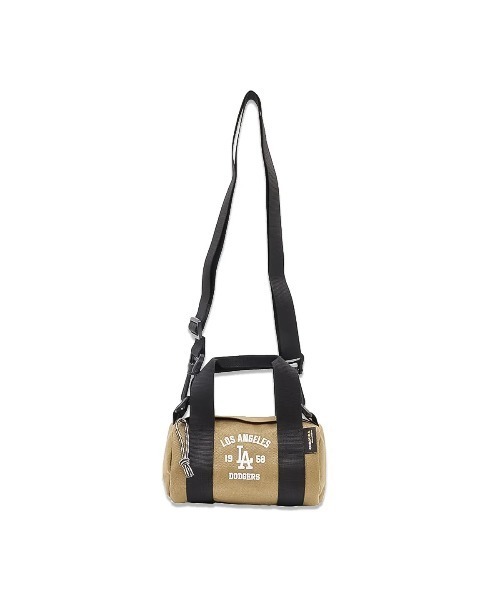 MLB(メジャーリーグベースボール)の「ロサンゼルス・ドジャース - ボストンバッグ【Los Angeles Dodgers MLB SMALL ROLL BAG BEIGE LA-R03】(ボストンバッグ・レディース・ベージュ・ONE SIZE)」の2枚目の写真