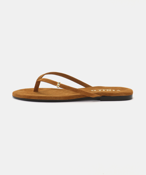AP STUDIO（エーピーストゥディオ）の「【VINILO/ヴィニーロ】SUEDE THONG SANDALS（サンダル・レディース・ベージュ/キャメル・38/37/36）」の9枚目の写真