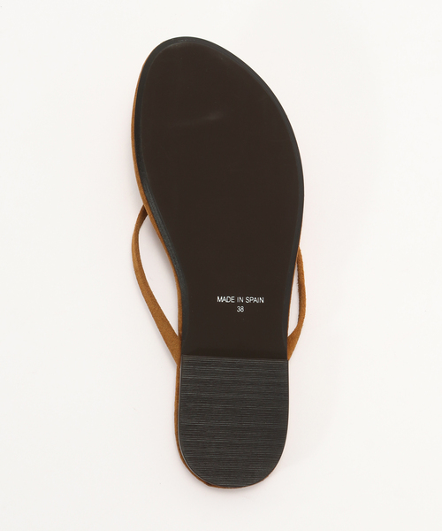 AP STUDIO（エーピーストゥディオ）の「【VINILO/ヴィニーロ】SUEDE THONG SANDALS（サンダル・レディース・ベージュ/キャメル・38/37/36）」の14枚目の写真