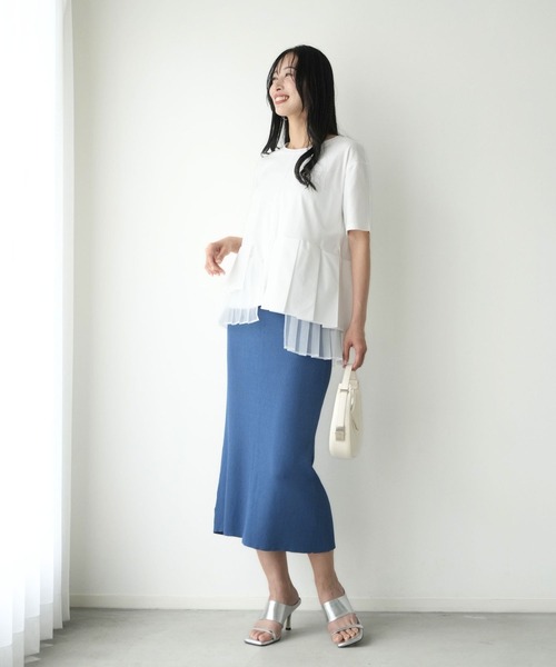 Ehre style(エーレスタイル)の「一癖が好き!大人のTシャツ きれい見え(Tシャツ/カットソー・レディース・ブラック/ホワイト・FREE)」の14枚目の写真
