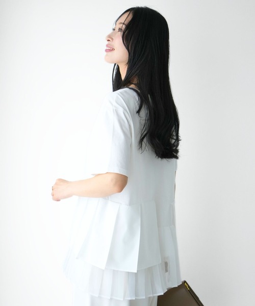 Ehre style(エーレスタイル)の「一癖が好き!大人のTシャツ きれい見え(Tシャツ/カットソー・レディース・ブラック/ホワイト・FREE)」の22枚目の写真