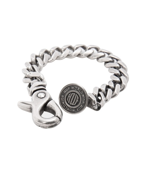 HUF(ハフ)の「BUTTON UP CLIP BRACELET(ブレスレット・メンズ・シルバー・S/M/L/XL)」の3枚目の写真