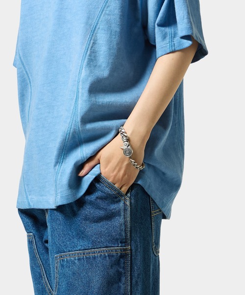 HUF(ハフ)の「BUTTON UP CLIP BRACELET(ブレスレット・メンズ・シルバー・S/M/L/XL)」の8枚目の写真