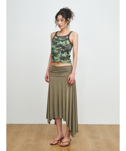 PLZPROJECT(プリーズプロジェクト)の「CAMO SLEEVELESS TOP(Tシャツ/カットソー・レディース・グリーン・FREE)」の3枚目の写真