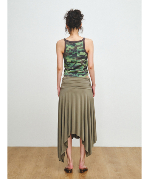 PLZPROJECT(プリーズプロジェクト)の「CAMO SLEEVELESS TOP(Tシャツ/カットソー・レディース・グリーン・FREE)」の4枚目の写真