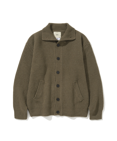 SIIIIDO(シド)の「HERMANN HEAVY YAK WOOL COLLAR CARDIGAN #2(カーディガン/ボレロ・メンズ・ベージュ・2/3)」の1枚目の写真