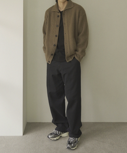 SIIIIDO(シド)の「HERMANN HEAVY YAK WOOL COLLAR CARDIGAN #2(カーディガン/ボレロ・メンズ・ベージュ・2/3)」の6枚目の写真