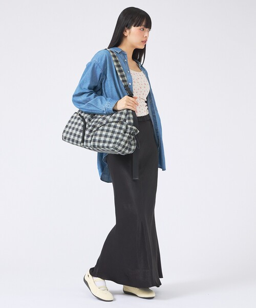 Casselini(キャセリーニ)の「【Casselini/キャセリーニ】ラウンドBIGショルダー/チェック柄/ショルダーバッグ/バッグ【WEB限定】(ショルダーバッグ・レディース・ブルー/ピンク/チャコールグレー・フリー)」の6枚目の写真