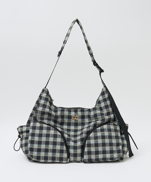 Casselini(キャセリーニ)の「【Casselini/キャセリーニ】ラウンドBIGショルダー/チェック柄/ショルダーバッグ/バッグ【WEB限定】(ショルダーバッグ・レディース・ブルー/ピンク/チャコールグレー・フリー)」の7枚目の写真