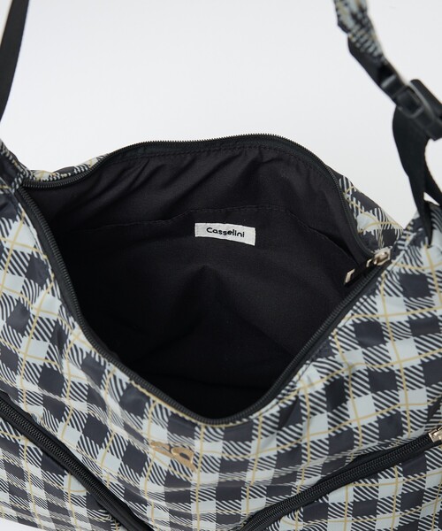 Casselini(キャセリーニ)の「【Casselini/キャセリーニ】ラウンドBIGショルダー/チェック柄/ショルダーバッグ/バッグ【WEB限定】(ショルダーバッグ・レディース・ブルー/ピンク/チャコールグレー・フリー)」の15枚目の写真