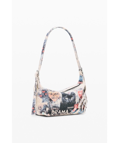 Desigual(デシグアル)の「【2026秋冬新作】 キャットグラフィックコットンミニショルダーバッグ(ショルダーバッグ・レディース・マルチ・FREE)」の2枚目の写真