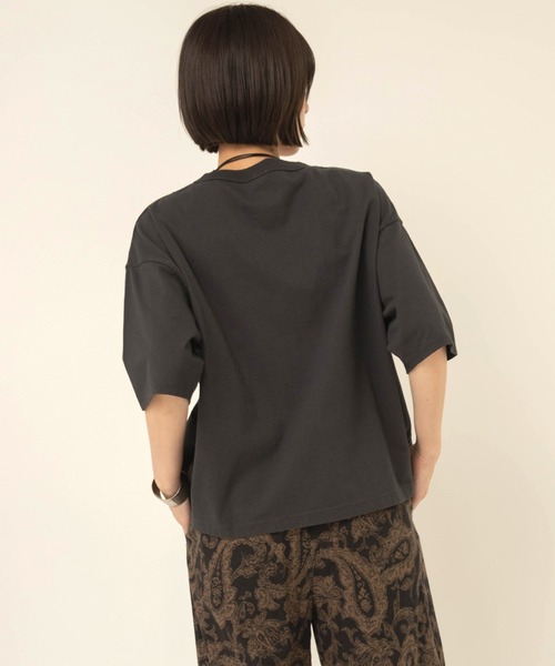 RNA-N(アールエヌエーエヌ)の「M2709 THANK YOU プリントT(Tシャツ/カットソー・レディース・オフホワイト/チャコールグレー/ブラック・FREE)」の7枚目の写真