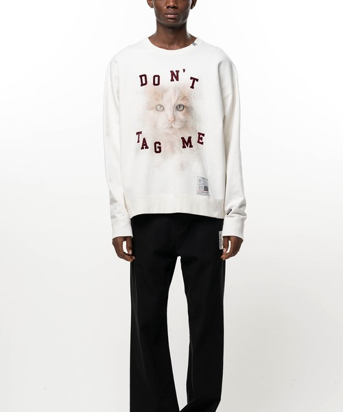 Maison MIHARA YASUHIRO(メゾンミハラヤスヒロ)の「Cat Printed Sweatshirt(スウェット・メンズ・グレー/ブラック/ホワイト・44/46/48)」の1枚目の写真