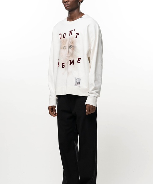 Maison MIHARA YASUHIRO(メゾンミハラヤスヒロ)の「Cat Printed Sweatshirt(スウェット・メンズ・グレー/ブラック/ホワイト・44/46/48)」の5枚目の写真