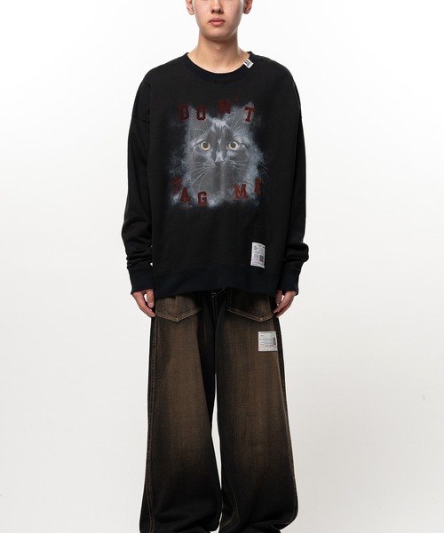 Maison MIHARA YASUHIRO(メゾンミハラヤスヒロ)の「Cat Printed Sweatshirt(スウェット・メンズ・グレー/ブラック/ホワイト・44/46/48)」の8枚目の写真