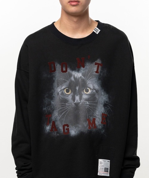Maison MIHARA YASUHIRO(メゾンミハラヤスヒロ)の「Cat Printed Sweatshirt(スウェット・メンズ・グレー/ブラック/ホワイト・44/46/48)」の11枚目の写真