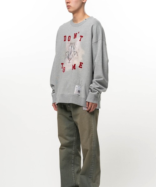Maison MIHARA YASUHIRO(メゾンミハラヤスヒロ)の「Cat Printed Sweatshirt(スウェット・メンズ・グレー/ブラック/ホワイト・44/46/48)」の13枚目の写真