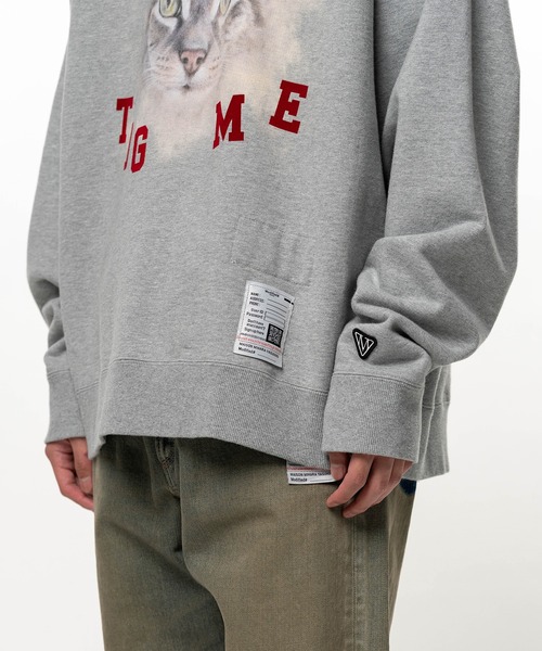 Maison MIHARA YASUHIRO(メゾンミハラヤスヒロ)の「Cat Printed Sweatshirt(スウェット・メンズ・グレー/ブラック/ホワイト・44/46/48)」の16枚目の写真