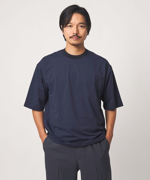 A DAY IN THE LIFE UNITED ARROWS(アデイインザライフユナイテッドアローズ)の「PERFECTEX ドットメッシュ カットソー-吸水速乾・ストレッチ・UVカット-<A DAY IN THE LIFE>(Tシャツ/カットソー・メンズ・ホワイト/ダークグレー/ネイビー・L/M)」の3枚目の写真