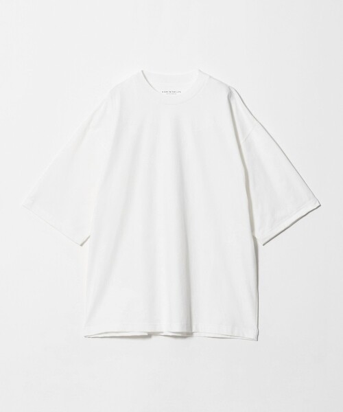 A DAY IN THE LIFE UNITED ARROWS(アデイインザライフユナイテッドアローズ)の「PERFECTEX ドットメッシュ カットソー-吸水速乾・ストレッチ・UVカット-<A DAY IN THE LIFE>(Tシャツ/カットソー・メンズ・ホワイト/ダークグレー/ネイビー・L/M)」の1枚目の写真