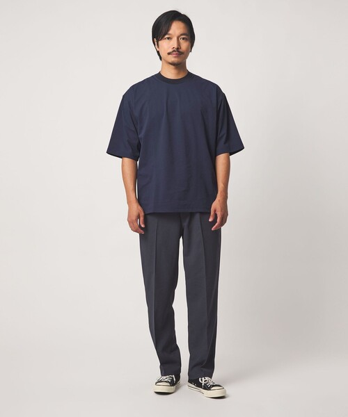 A DAY IN THE LIFE UNITED ARROWS(アデイインザライフユナイテッドアローズ)の「PERFECTEX ドットメッシュ カットソー-吸水速乾・ストレッチ・UVカット-<A DAY IN THE LIFE>(Tシャツ/カットソー・メンズ・ホワイト/ダークグレー/ネイビー・L/M)」の5枚目の写真