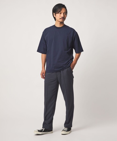A DAY IN THE LIFE UNITED ARROWS(アデイインザライフユナイテッドアローズ)の「PERFECTEX ドットメッシュ カットソー-吸水速乾・ストレッチ・UVカット-<A DAY IN THE LIFE>(Tシャツ/カットソー・メンズ・ホワイト/ダークグレー/ネイビー・L/M)」の6枚目の写真