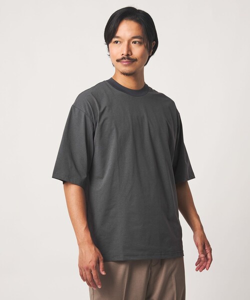 A DAY IN THE LIFE UNITED ARROWS(アデイインザライフユナイテッドアローズ)の「PERFECTEX ドットメッシュ カットソー-吸水速乾・ストレッチ・UVカット-<A DAY IN THE LIFE>(Tシャツ/カットソー・メンズ・ホワイト/ダークグレー/ネイビー・L/M)」の7枚目の写真