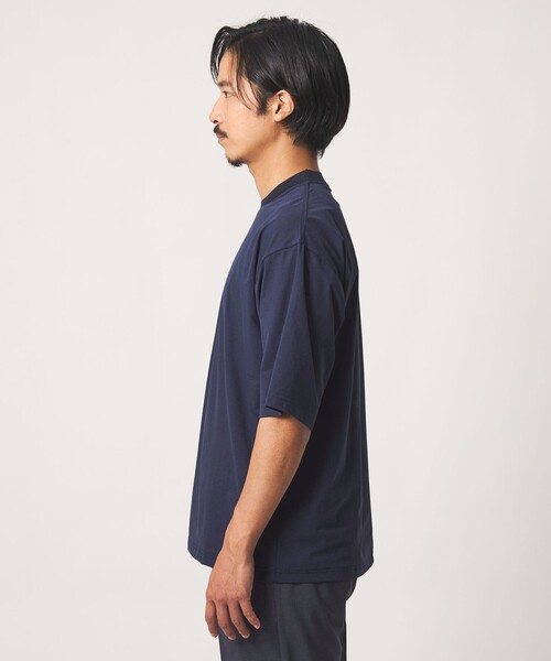 A DAY IN THE LIFE UNITED ARROWS(アデイインザライフユナイテッドアローズ)の「PERFECTEX ドットメッシュ カットソー-吸水速乾・ストレッチ・UVカット-<A DAY IN THE LIFE>(Tシャツ/カットソー・メンズ・ホワイト/ダークグレー/ネイビー・L/M)」の11枚目の写真