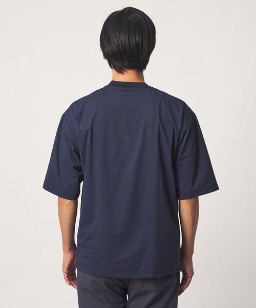 A DAY IN THE LIFE UNITED ARROWS(アデイインザライフユナイテッドアローズ)の「PERFECTEX ドットメッシュ カットソー-吸水速乾・ストレッチ・UVカット-<A DAY IN THE LIFE>(Tシャツ/カットソー・メンズ・ホワイト/ダークグレー/ネイビー・L/M)」の12枚目の写真