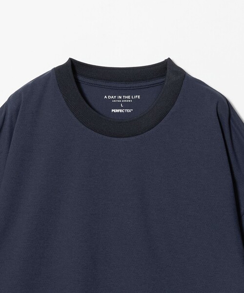 A DAY IN THE LIFE UNITED ARROWS(アデイインザライフユナイテッドアローズ)の「PERFECTEX ドットメッシュ カットソー-吸水速乾・ストレッチ・UVカット-<A DAY IN THE LIFE>(Tシャツ/カットソー・メンズ・ホワイト/ダークグレー/ネイビー・L/M)」の20枚目の写真