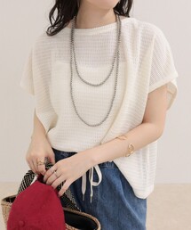 fredy emue | メッシュフレンチプルオーバーカットソー(Tシャツ/カットソー)