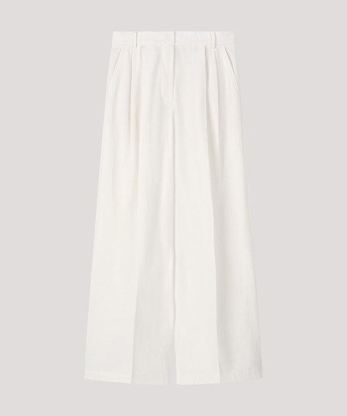 THE LILLE(ザ リル)の「Wide Pintuck Pants_Cream(スラックス・レディース・その他・SMALL)」の2枚目の写真