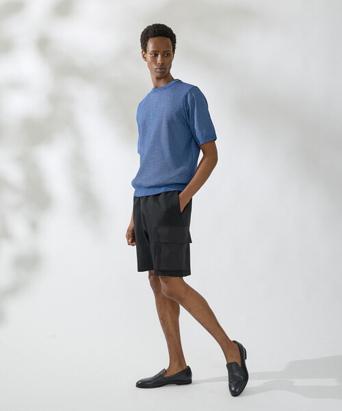DESIGNWORKS（デザインワークス）の「【セットアップ対応】ドッキングニットショーツ（その他パンツ・メンズ・ライトグレー/ブラック・48/50/46）」の5枚目の写真