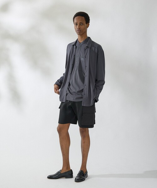 DESIGNWORKS（デザインワークス）の「【セットアップ対応】ドッキングニットショーツ（その他パンツ・メンズ・ライトグレー/ブラック・48/50/46）」の7枚目の写真