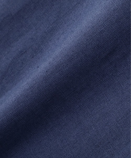 MHL.(エムエイチエル)の「SURFACE DYED COTTON LINEN(シャツ/ブラウス・レディース・インディゴブルー/ライトブラウン・1/2)」の4枚目の写真