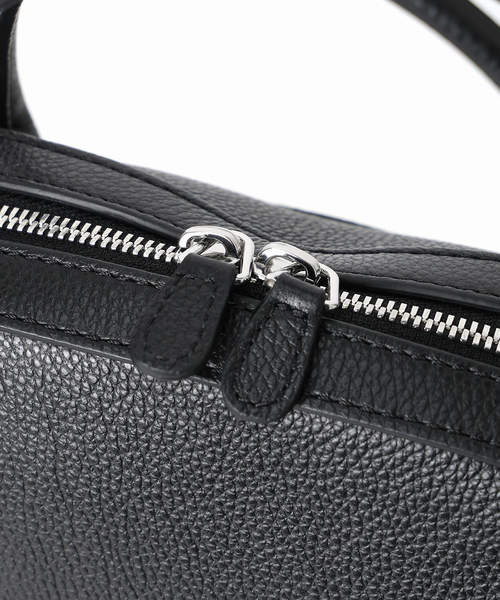 MAISON CANAU(メゾンカナウ)の「MAISON CANAU メゾン カナウ カラー別注 ラウンドボストン M 26FW2(ボストンバッグ・レディース・ブラック/ブラウン・FREE)」の10枚目の写真