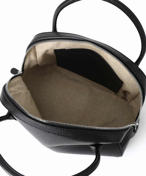 MAISON CANAU(メゾンカナウ)の「MAISON CANAU メゾン カナウ カラー別注 ラウンドボストン M 26FW2(ボストンバッグ・レディース・ブラック/ブラウン・FREE)」の12枚目の写真