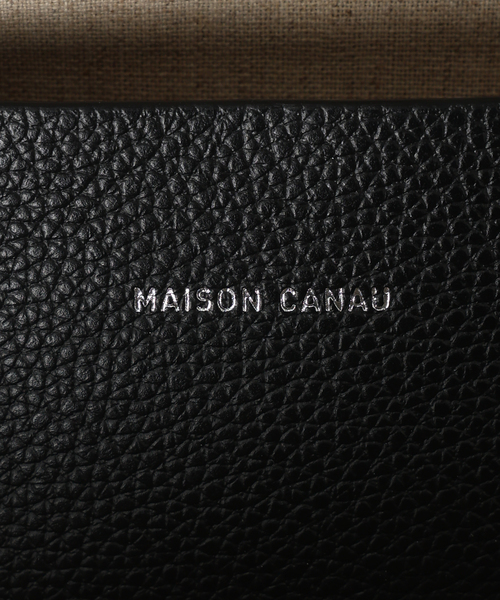 MAISON CANAU(メゾンカナウ)の「MAISON CANAU メゾン カナウ カラー別注 ラウンドボストン M 26FW2(ボストンバッグ・レディース・ブラック/ブラウン・FREE)」の14枚目の写真
