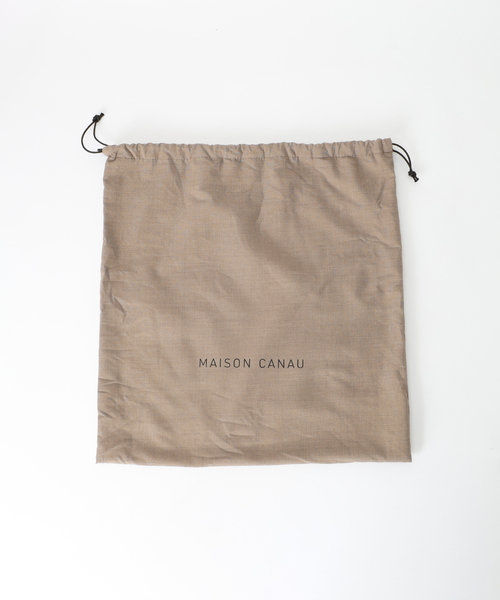 MAISON CANAU(メゾンカナウ)の「MAISON CANAU メゾン カナウ カラー別注 ラウンドボストン M 26FW2(ボストンバッグ・レディース・ブラック/ブラウン・FREE)」の16枚目の写真